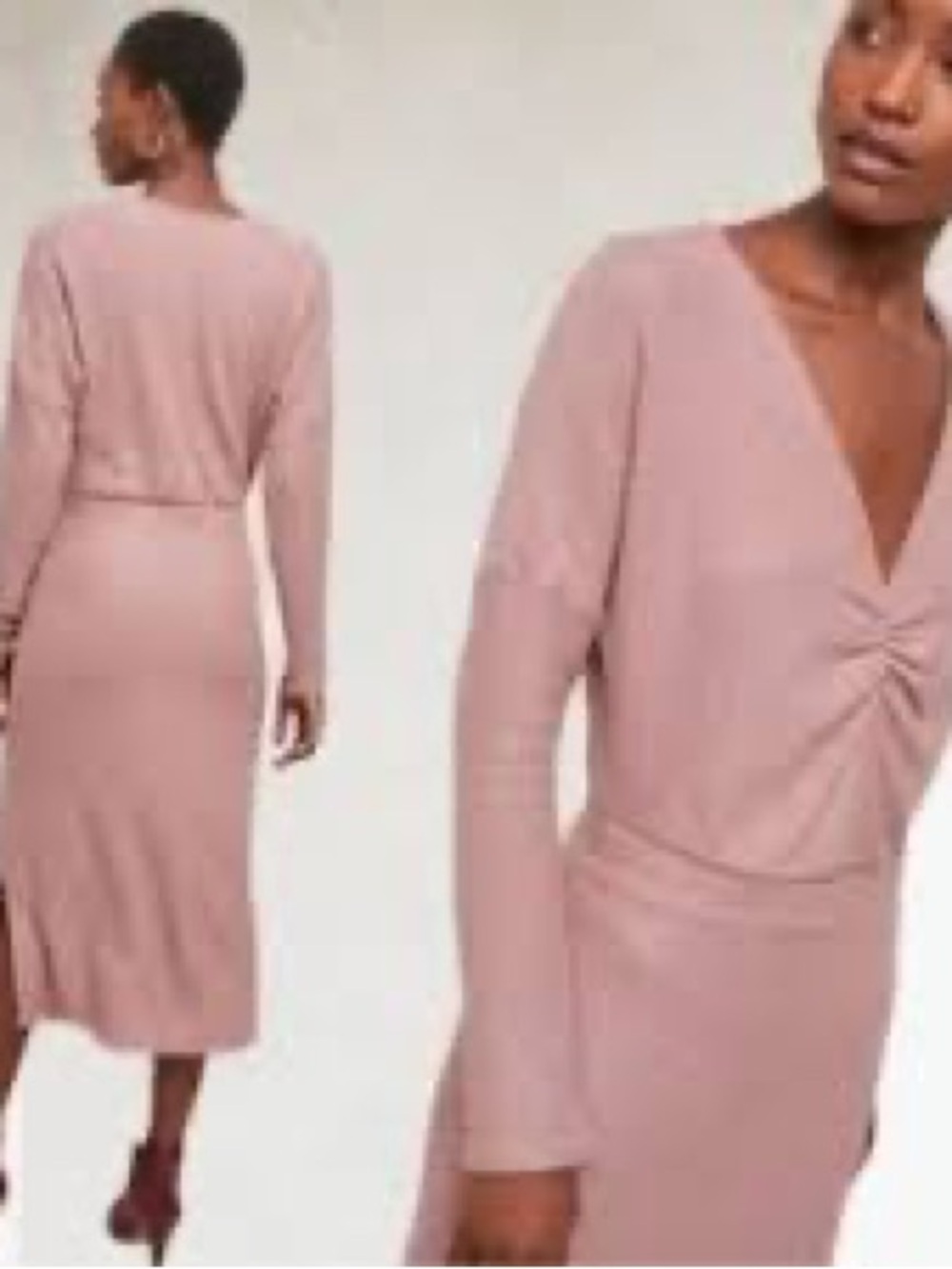 Ari + Ali mauve Sweater Dress Size S NWT